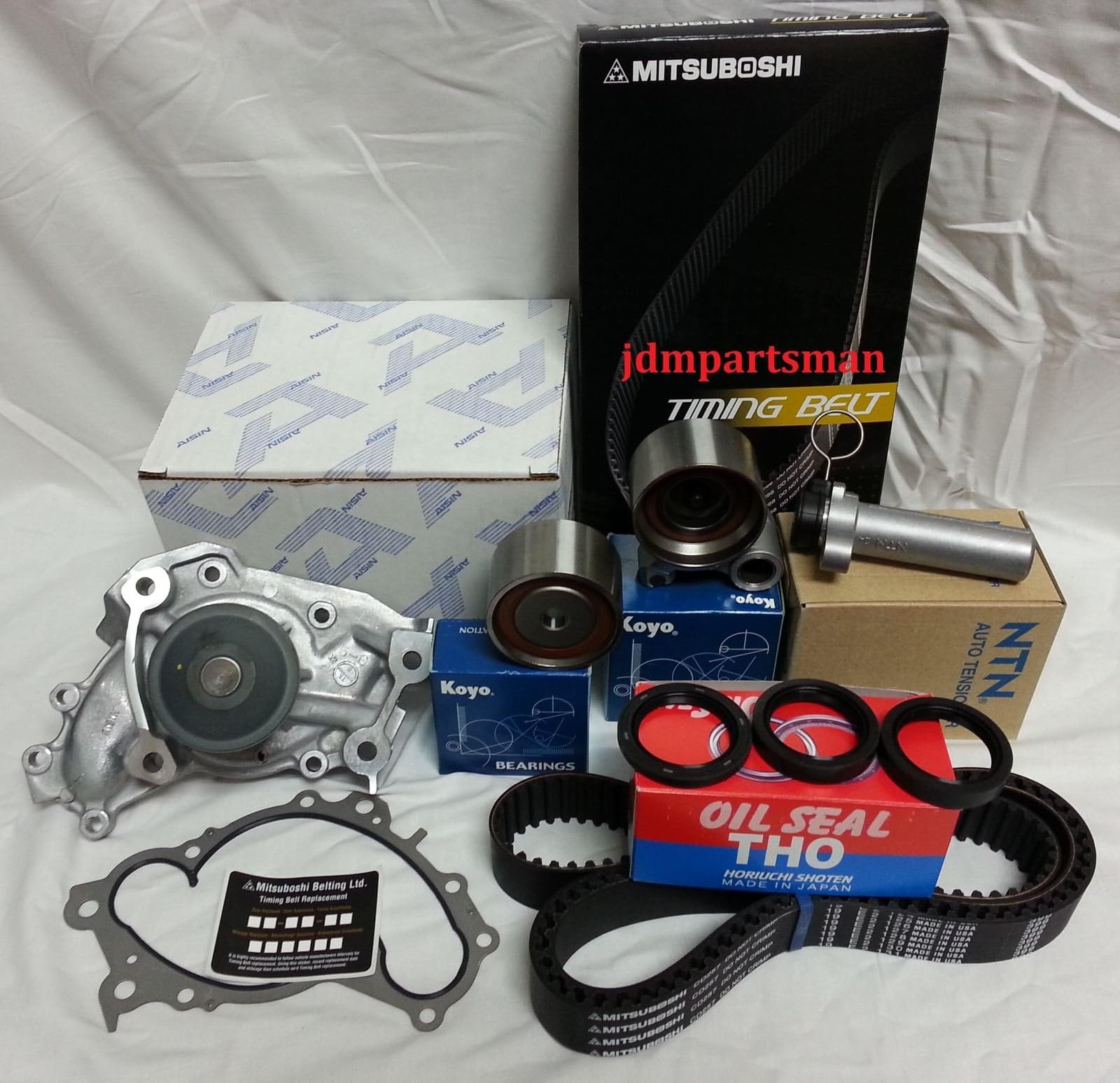GENUINE/OEM COMPLETE TIMING BELT SEALS WATER PUMP KIT FOR TOYOTA LEXUS V6 1MZFE
