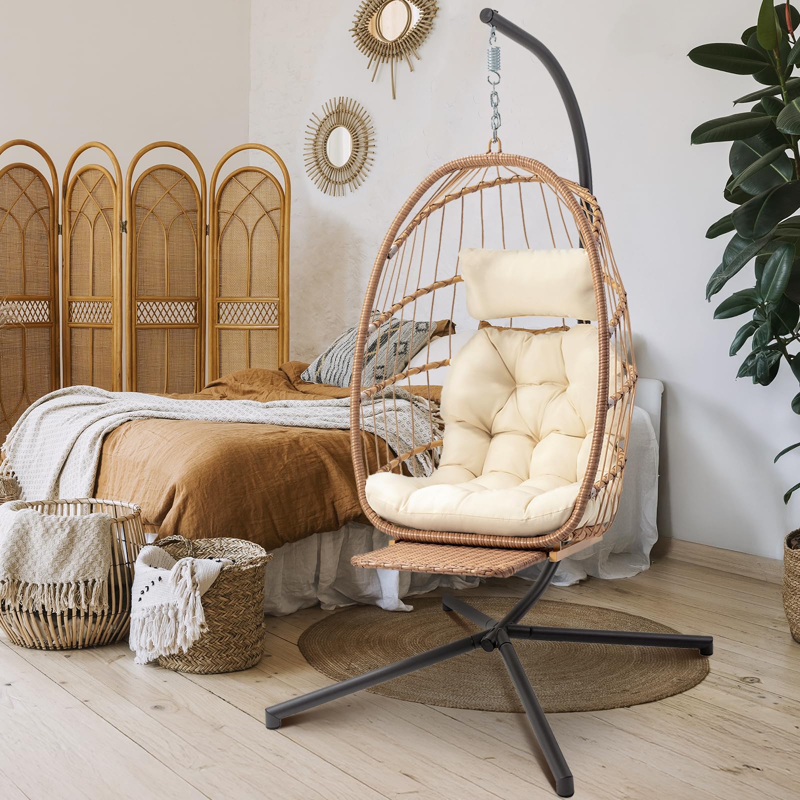 Brafab Egg Chair w/ Footrest