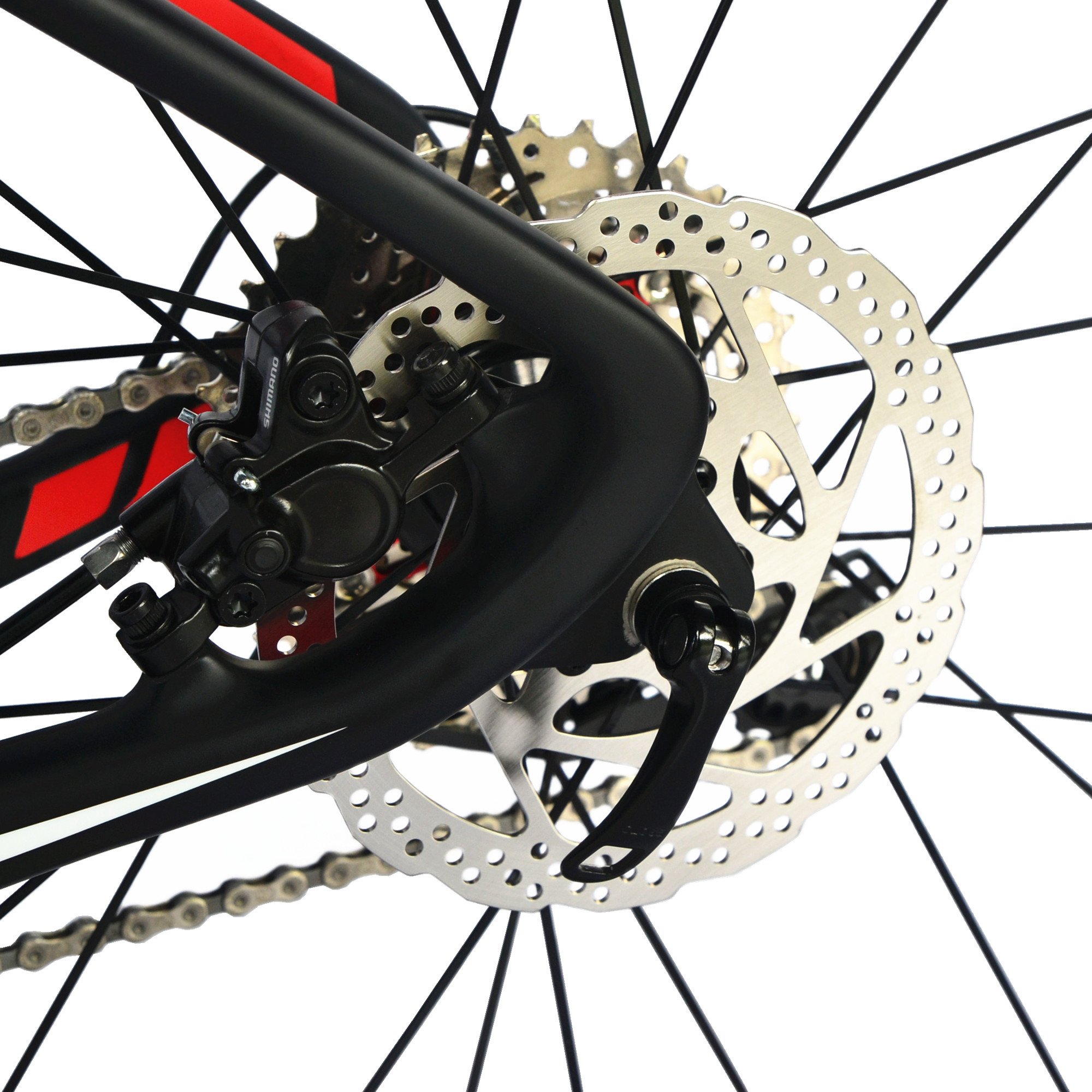 650b mountain bike 69,8 cm 10.7 kg T800 fibra di carbonio ultraleggero telaio 30 velocità Shimano Deore M610 MTB opaco 3 K CB20, Donna, Matte Black