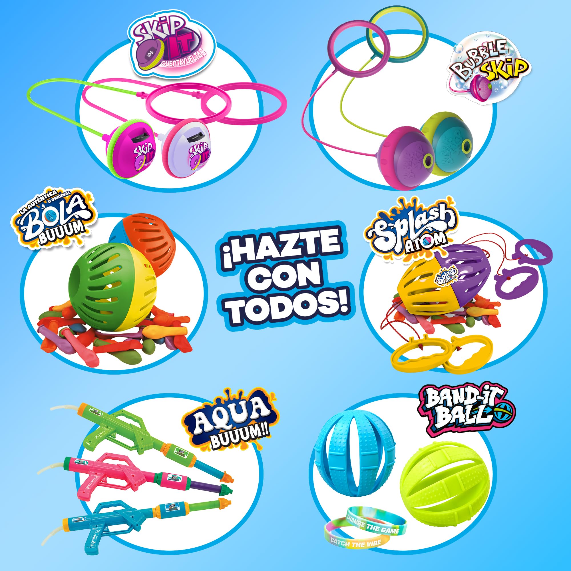 Bizak Splash Atom | Juego De Agua Con Globos Para 2 Jugadores | Batalla Refrescante Y Activa +6 Años