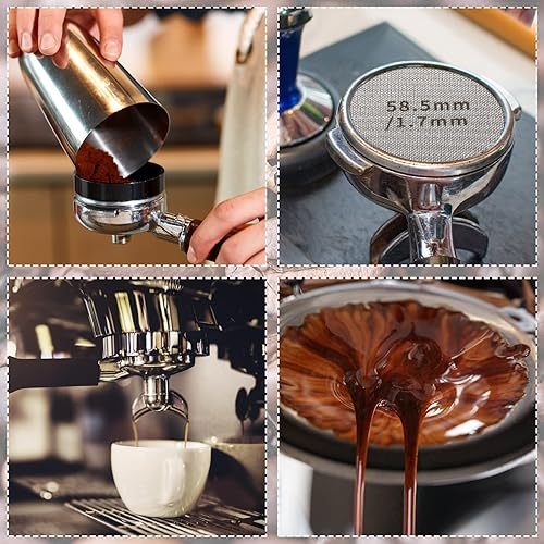 Miniatura 6 de Pantalla de disco de café espresso de 2.303 in Filtro de café de acero inoxidable Pantalla de disco de café reutilizable para ducha inferior