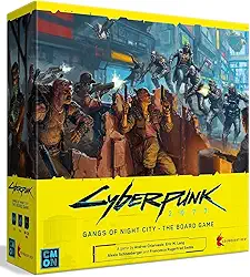 CMON Cyberpunk 2077: Gangs Of Night City - Jogo De Tabuleiro Conquiste Neste Imersivo Estratégia Ficção Científica! Aventura, Para Maiores 14 Anos, 1 A 4 Jogadores, 90 120 Minutos Tempo Jogo.