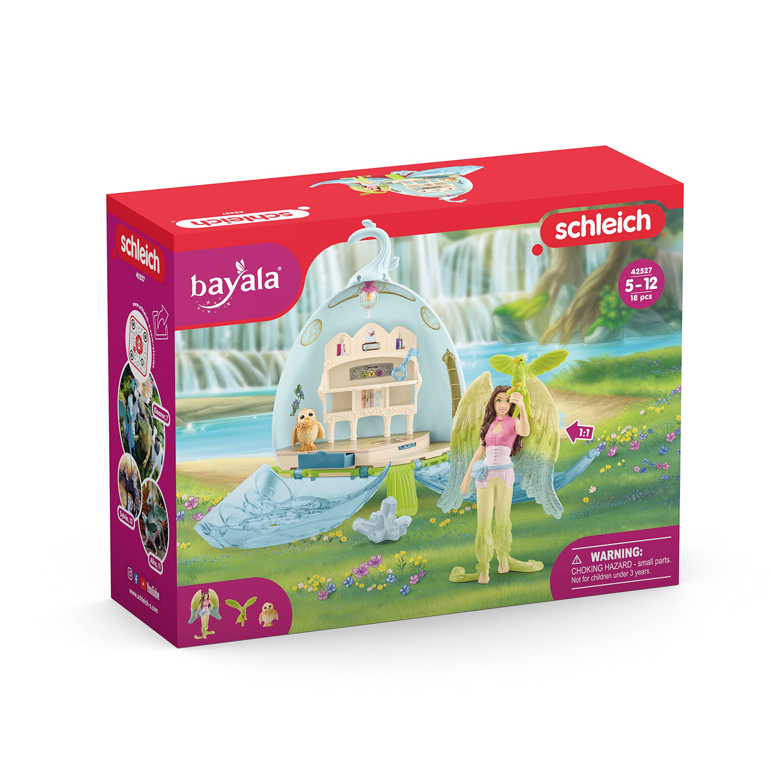 schleich BAYALA | Tajemnicza Biblioteka 42527 | zestaw z figurkami, wieloma funkcjami i licznymi akcesoriami | prezent dla chłopców i dziewczynek | zestaw do zabawy od 5 lat | 18 elementów