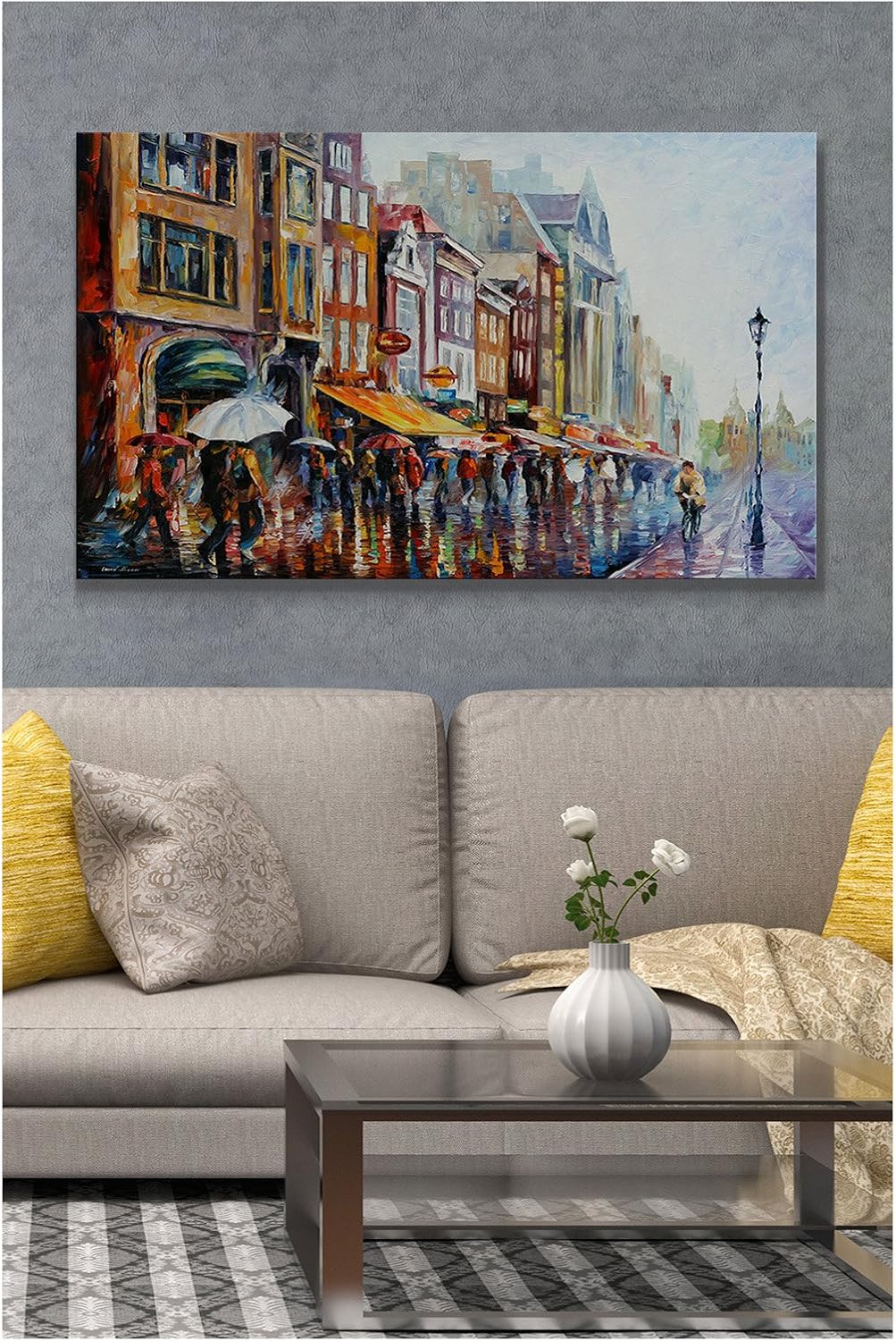 Bеѕt Dеаl Picture Perfect International Giclee Stretched Wall Art by Leonid Afremov Amsterdams Rain Artists-Canvas, 24 x 40 x 1 Onе-Dау Sаlе: Uр tо 70% оƒƒ Picture Perfect International Giclee Stretched Wall Art by Leonid Afremov Amsterdams Rain Artists-Canvas, 24 x 40 x 1
