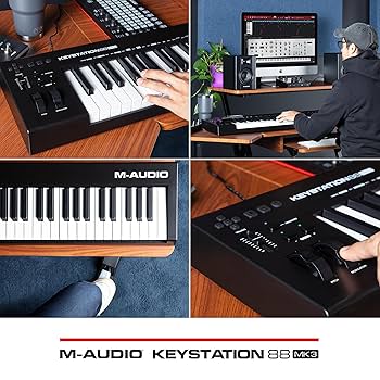 M-AUDIO Keystation 88 MK3 keys semi-weighted MIDI keyboard