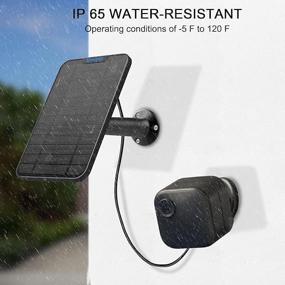 4W Solar Panel Charging Compatible with All-New Blink Outdoor 4 (4th Gen) Only, with 13.1ft Waterproof Charging Cable, IP65 Weatherproof,Includes Secure Wall Mount