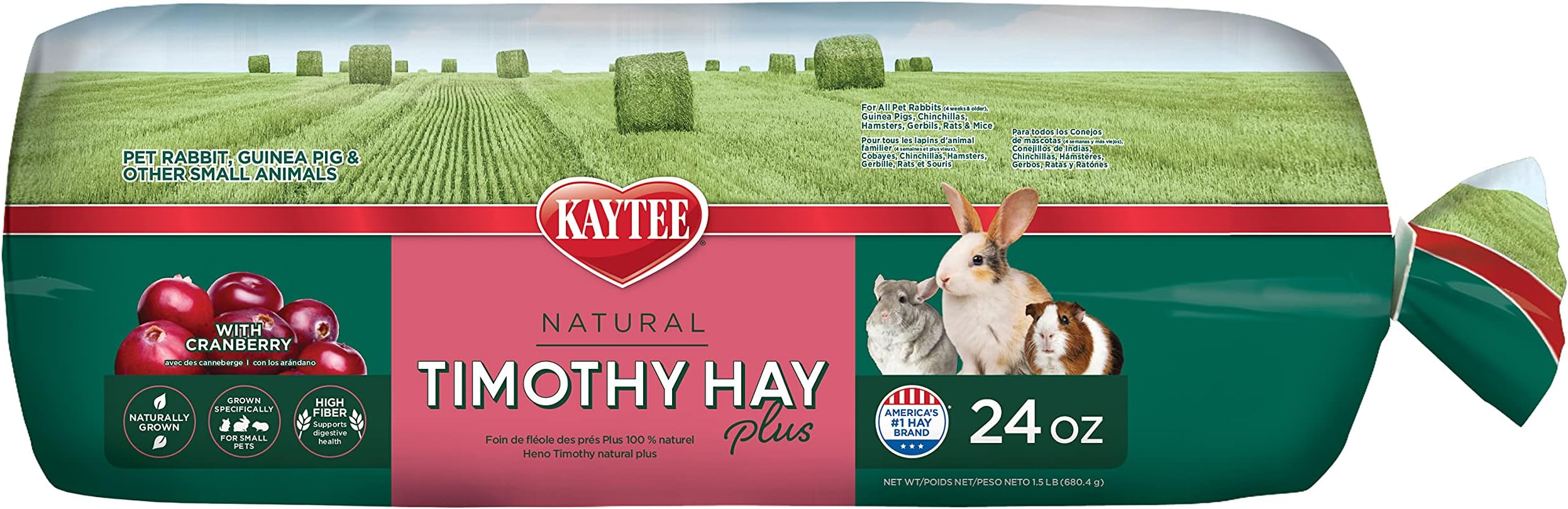 Timothy Hay Plus Cranberry, 6/24OZ/680G