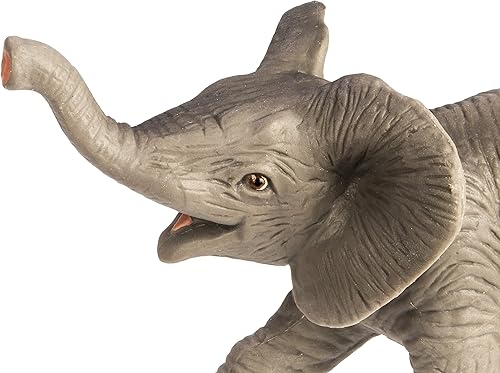 Miniatura 4 de Safari Ltd. Figura de bebé de elefante africano, figura realista de modelo de 3.5 pulgadas, juguete educativo para niños a partir de 3 años