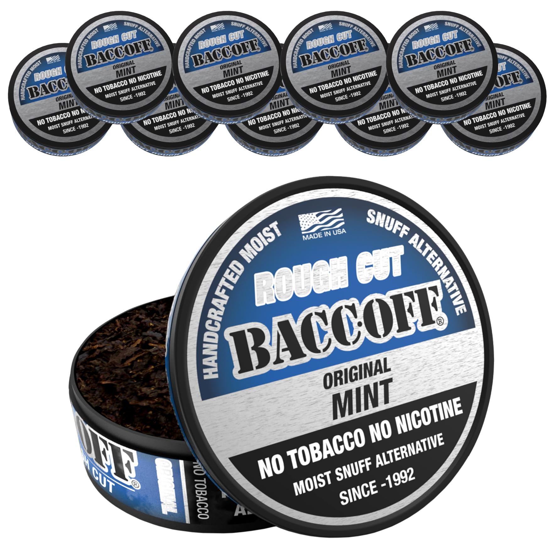 back off tobacco free Amazon.com: BaccOff, Original Mint Rough Cut, Premium Tobacco Free, Nicotine  Free Snuff Alternative (10 Cans) : Health & Household