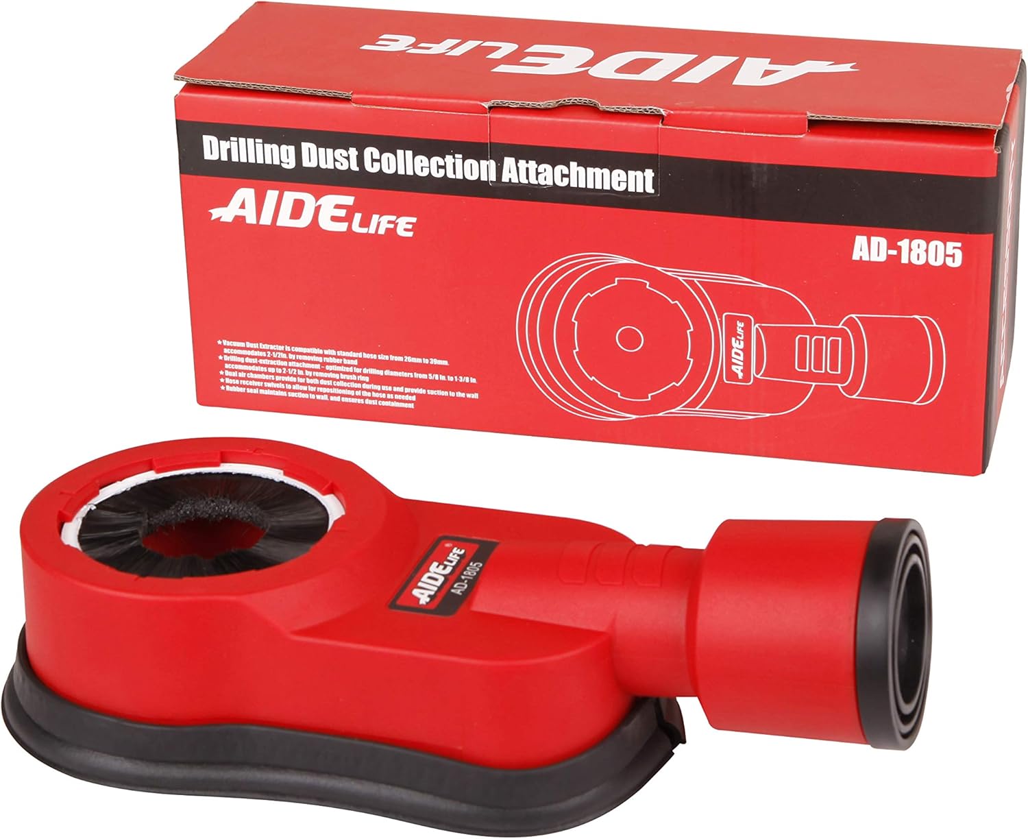 Aidelife Rotary hammer dust collection attachment,Universal Dust shroud for drilling - - 