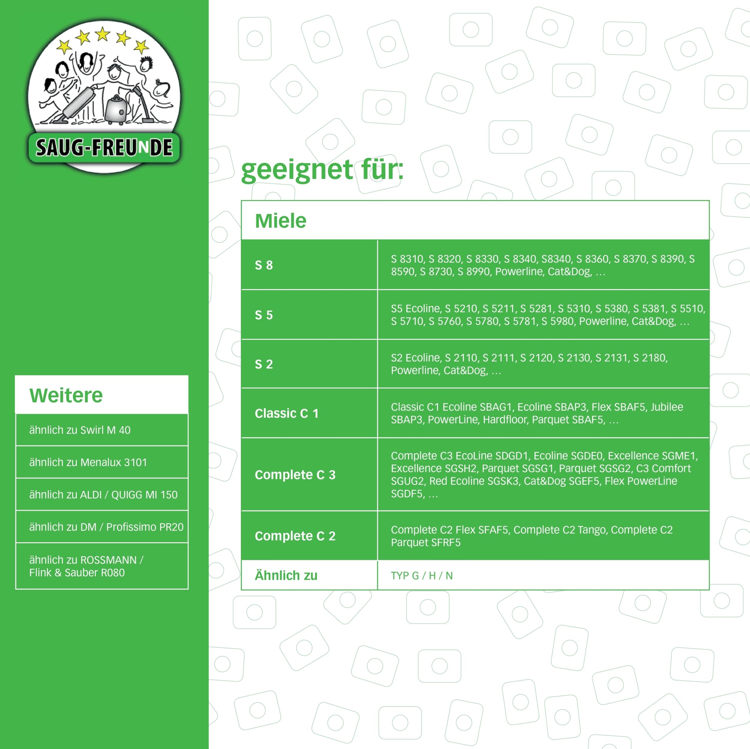 40 Sacchetto Per Aspirapolvere Adatto A Per Miele S 8310 - Foto 12