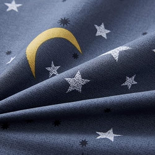 Miniatura 9 de Brandream Juego de ropa de cama de astronauta del espacio exterior para niños, tamaño individual, color gris, 100% algodón, cierre de cremallera