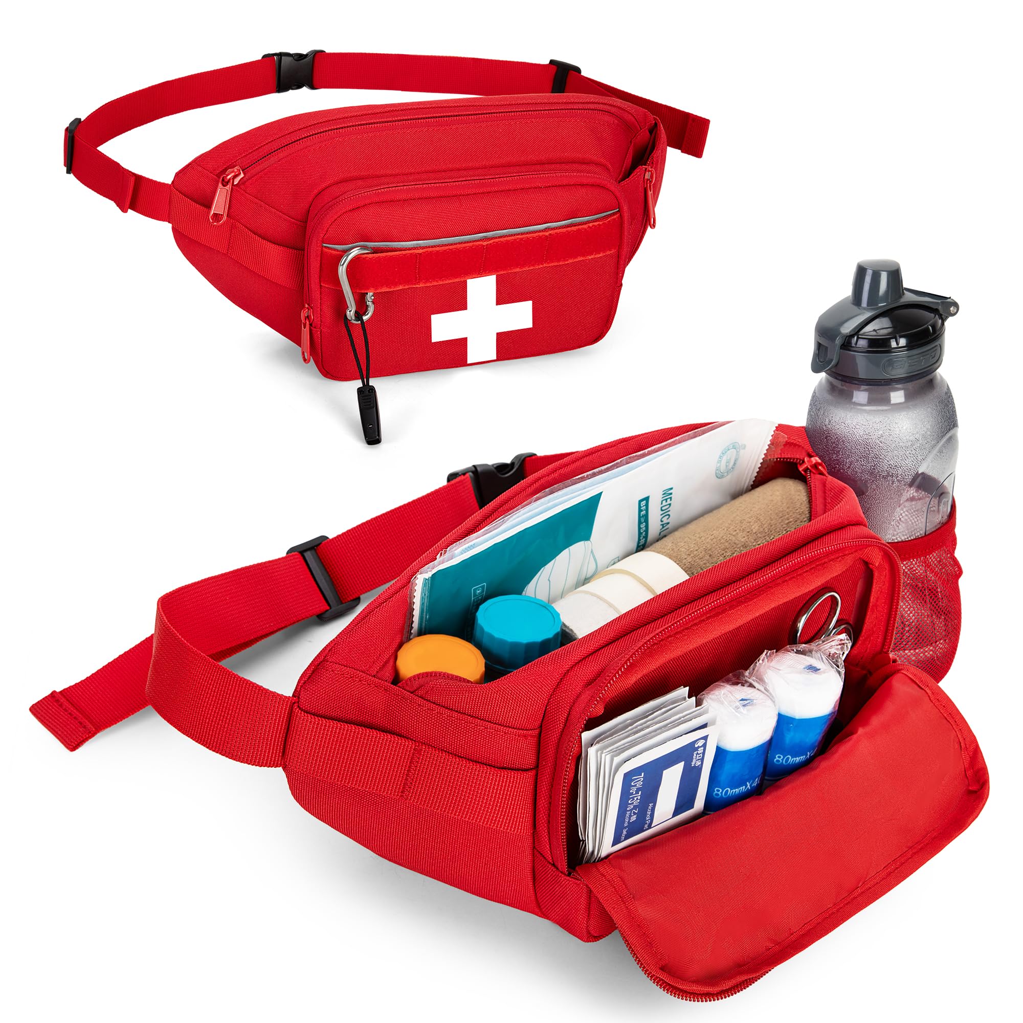 CURMIO Empty First Aid Fanny Pack - paramedic and sports medicine | Mubboo