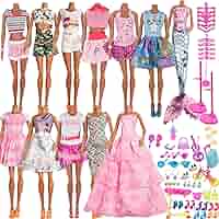 EーGirls グッズ Amazon.com: ZTWEDEN 90Pcs Doll Clothes and Accessories for