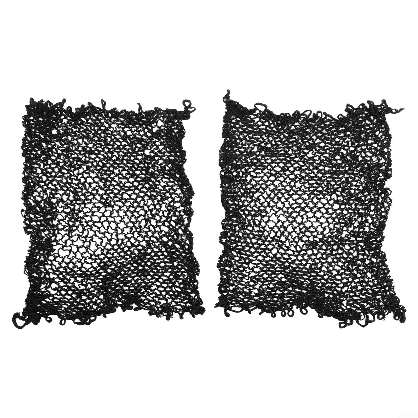 Red de voleibol para juego de red redonda | 1 m de diámetro para red de repuesto de Spikeball | Compatible con pelotas de juego de Spike | Paquete de 2 unidades de nailon de imitación negro