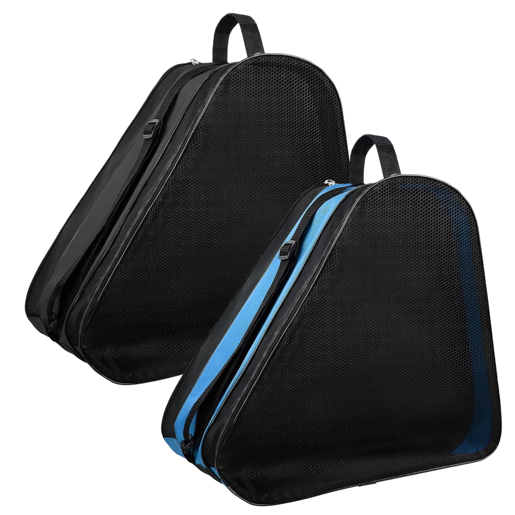 WOONEKY Borsa Porta Pattini a Rotelle Cerniera, Contenitore Per Scarpe Da Pattinaggio Multistrato Resistente, Set 2 Pezzi Per Trasporto e Custodia Comoda Durante Attività Sportive All’aperto