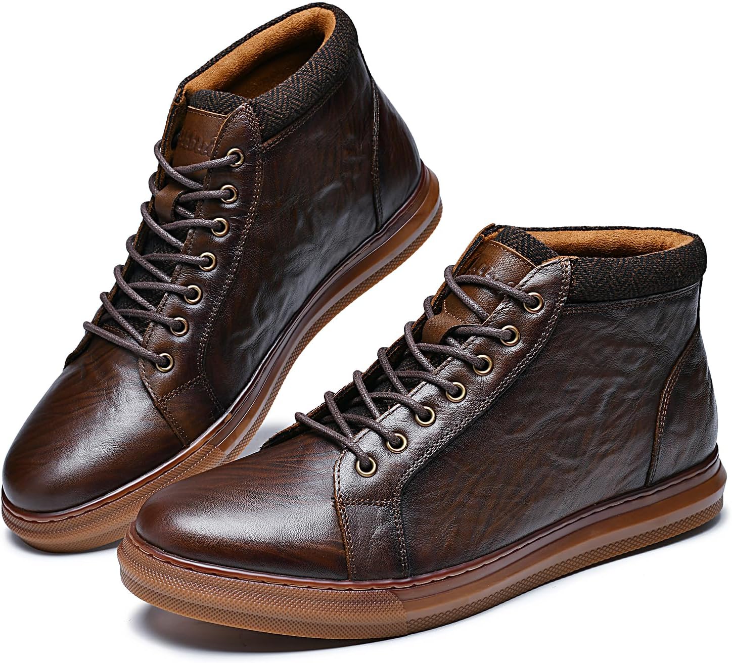 Arkbird Mens Leather Sneaker Fashion Classic Casual Chukka Ankle Boots for Men - Image 4