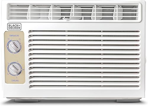 Miniatura 4 de BLACK+DECKER Aire acondicionado de ventana de 5000 BTU, unidad de ventana de CA que enfría hasta 150 pies cuadrados, unidad de aire acondicionado