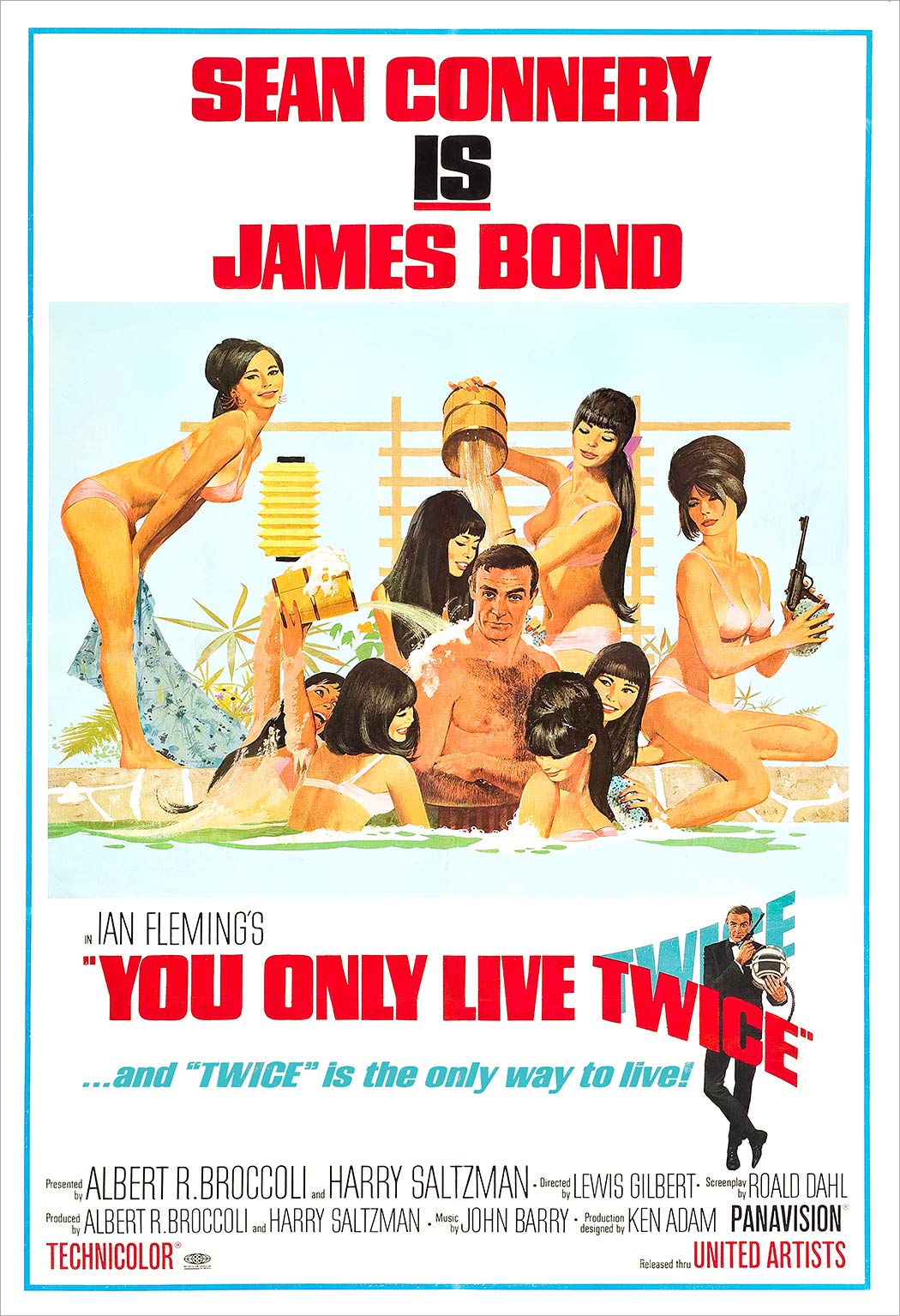 Amazon.com: You Only Live Twice - Movie Poster print (13”x19