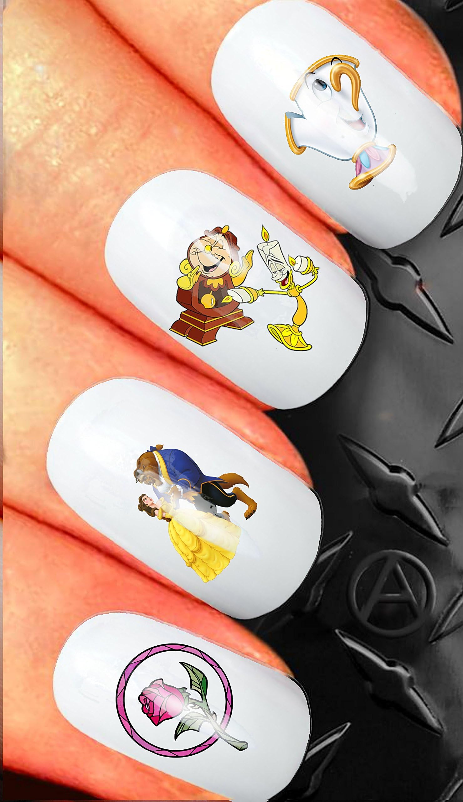 Nail Art Assortment waterslide Nail Decals Set Gift - Beauty and The Beast Assortment Design N113