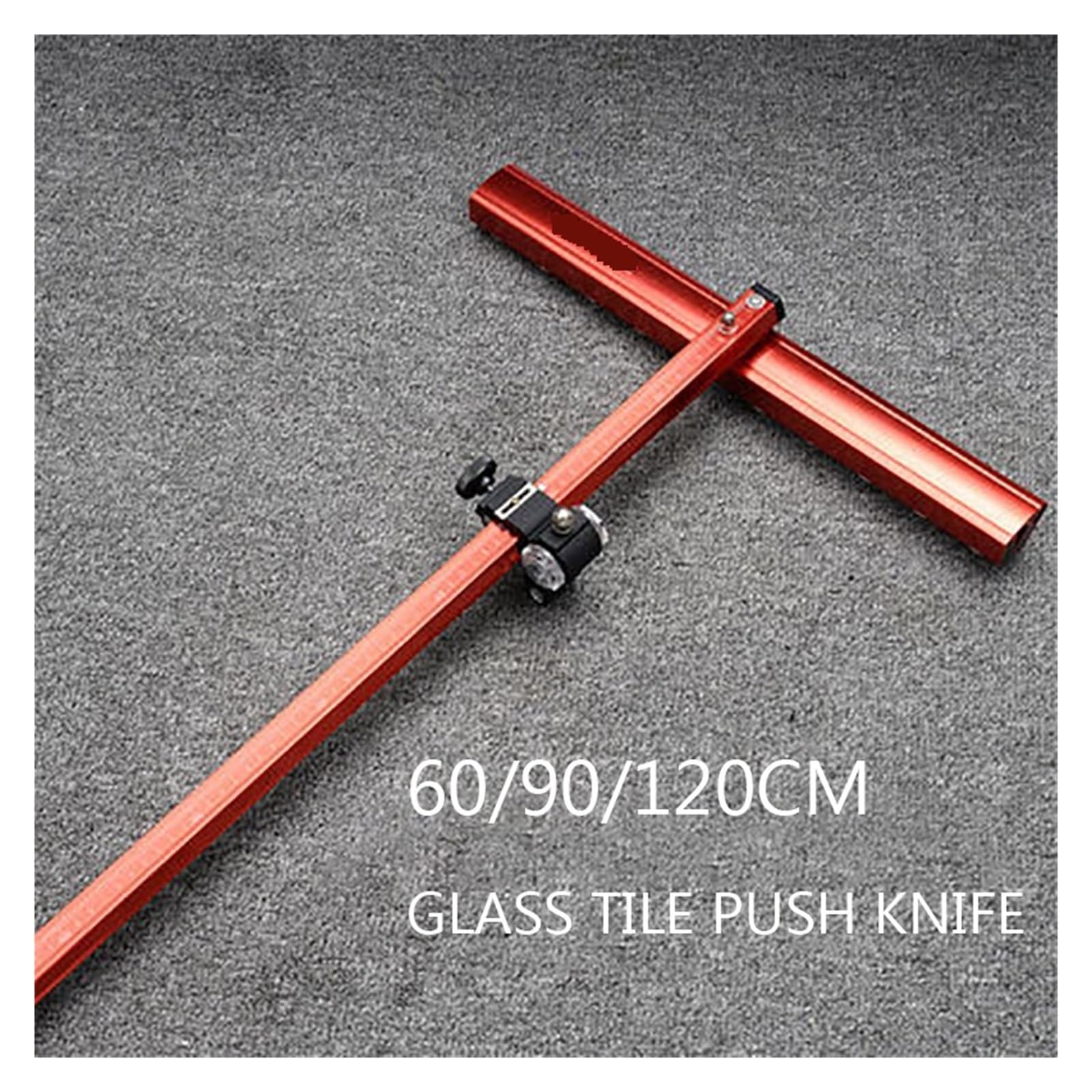 60/90/120CM azulejo de vidrio cuchillo empuje abridor cerámica cortador roca ladrillo vitrificado máquina corte losa herramientas con alicates Corte RáPido(90cm red With Pliers)