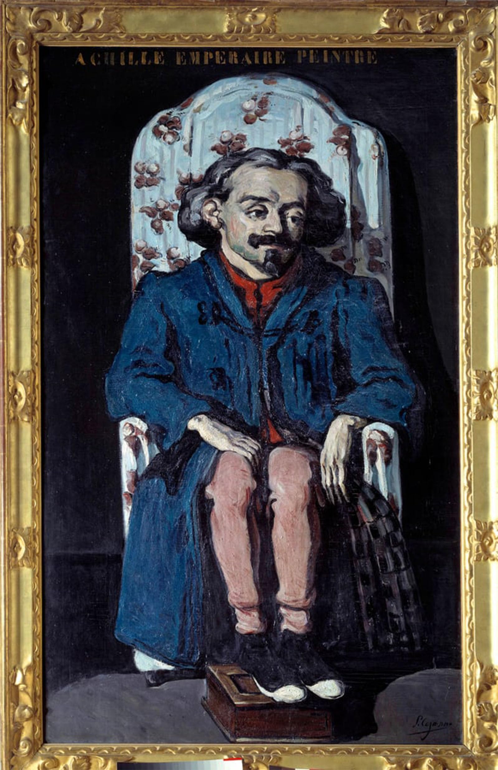 ARTXLXXBN Famous Painting Art Wall Decor Abstract Art Picture Portrait of the Painter Achille Emperaire Painting by Paul Cézanne Animal Pictures for Home Decor 60x90cm