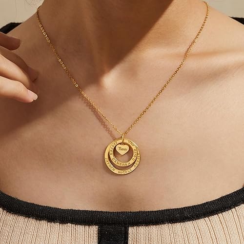 Miniatura 3 de Grandma Necklace with Grandkids Names, Family Name Necklace, Grandkids Name Gifts for Grandma, Mothers Day Gifts for Nana