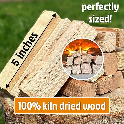 Miniatura 3 de Horno de pizza de arce azucarado de 5 pulgadas - 14 libras  1000 cuin Madera de cocción seca al horno prémium para Ooni, Solo, Bertello (arce