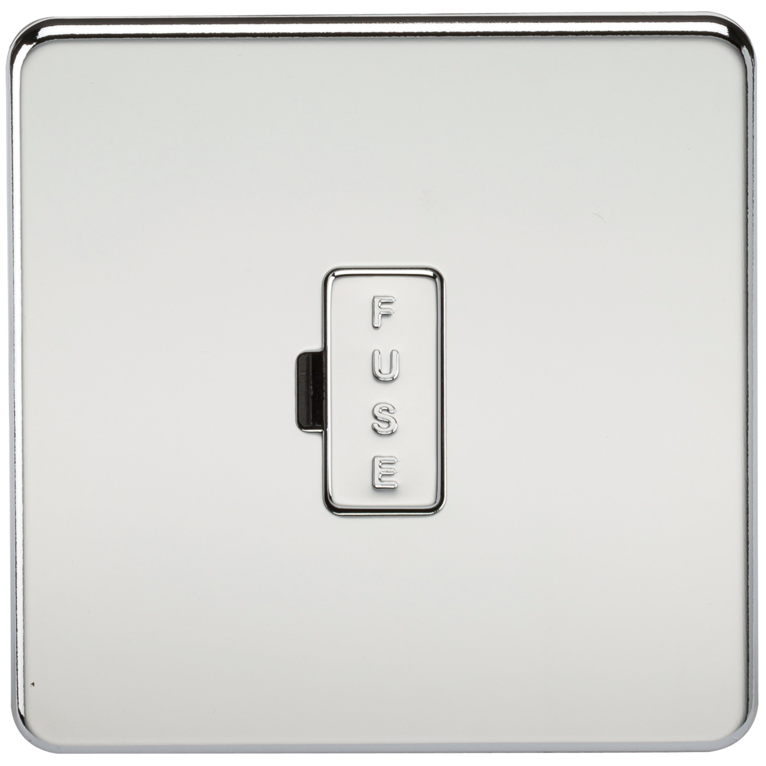 Knightsbridge SF6000PC Screwless 13 A Fused Spur Unit, Polished Chrome
