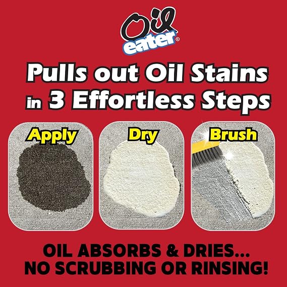 Overnight Stain Remover for Cleaning Oil Stains on Concrete, Driveway, Pavers & Garage Floors,White, AOD3232301