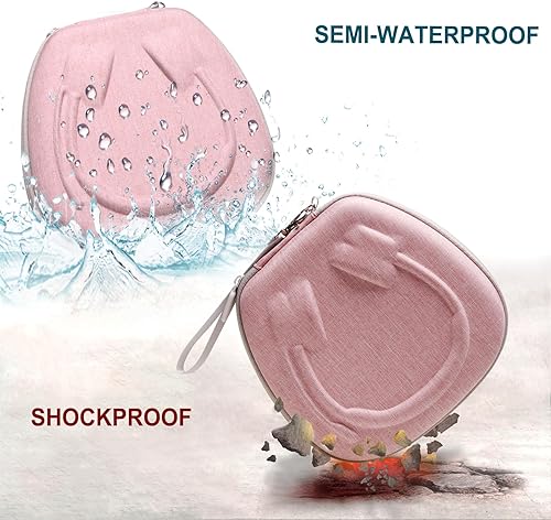 Miniatura 6 de Funda para auriculares compatible con Logitech H390, H430, H570e, Zone 300, Zone 301 o JLab Go Work, JIAMQISHI, auriculares EAGLEND, rosa (solo