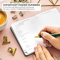 Vista 4 de Clever Fox Libreta de direcciones con pestañas alfabéticas - Teléfono de piel sintética y libreta de direcciones para mantener contactos seguros