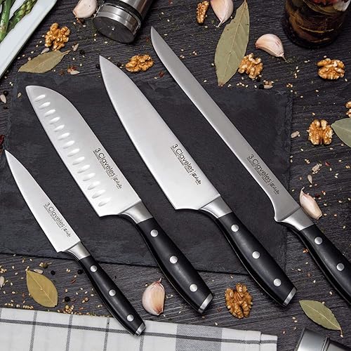 Miniatura 5 de Cuchillo forjado 3 Claveles Toledo hortalizas 3.5 in 3,5 pulgadas