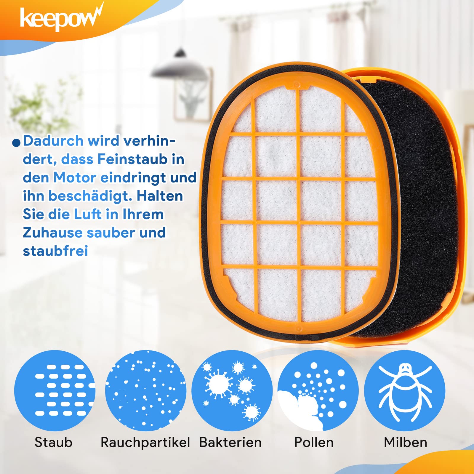 1ELEMENT – 3 Filtri Di Ricambio Per Aspirapolvere Philips SpeedPro Max Aqua Plus – Sostituisce FC5005/01 - 2