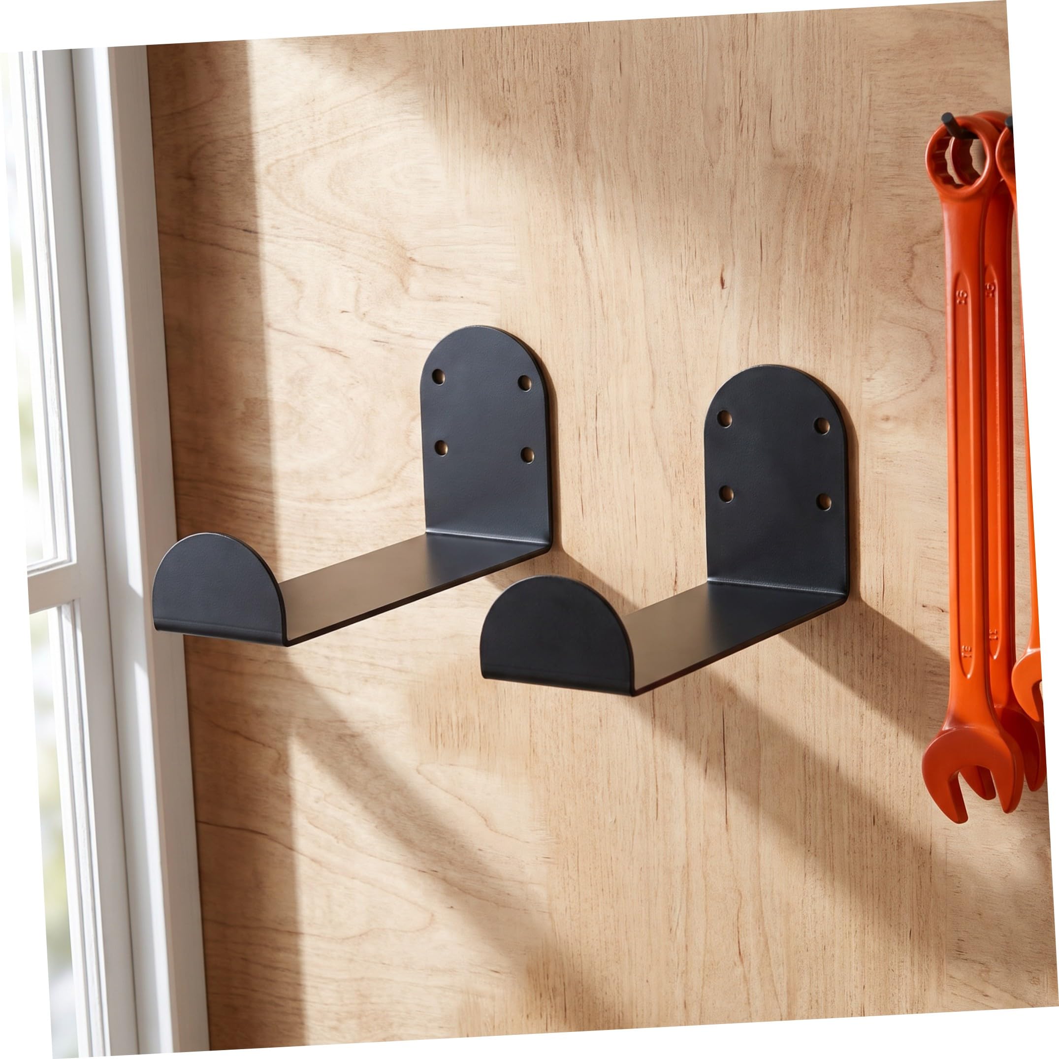 Toyvian 6 Pezzi Supporto da Parete per Snowboard in Metallo Nero, Montaggio | Appartamenti e Garage, Supporto Robusto, Design Raffinato, Ottimizza Spazio, Adatto a Sci e Taglieri