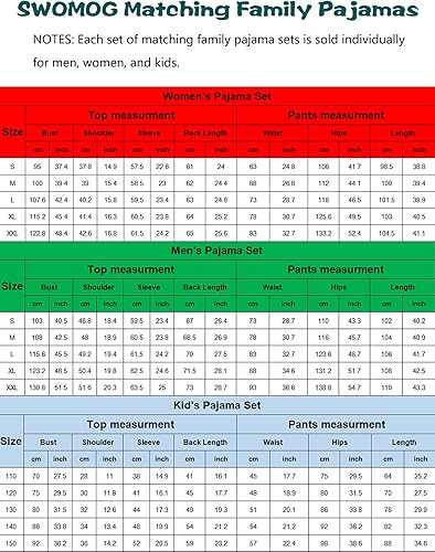 Miniatura 6 de SWOMOG Conjunto de pijama a cuadros para parejas, pijamas de Navidad a juego, pijamas a cuadros, pijamas de manga larga y ropa de descanso