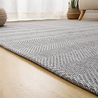 OIGAE ラグ カーペット 春 夏 130x190cm 1.5畳 ラグマット ヘリンボン柄 北欧 じゅうたん 無地調 幾何学模様 床保護 防音 リビング 滑り止め オールシーズン適用 安心素材 グレー