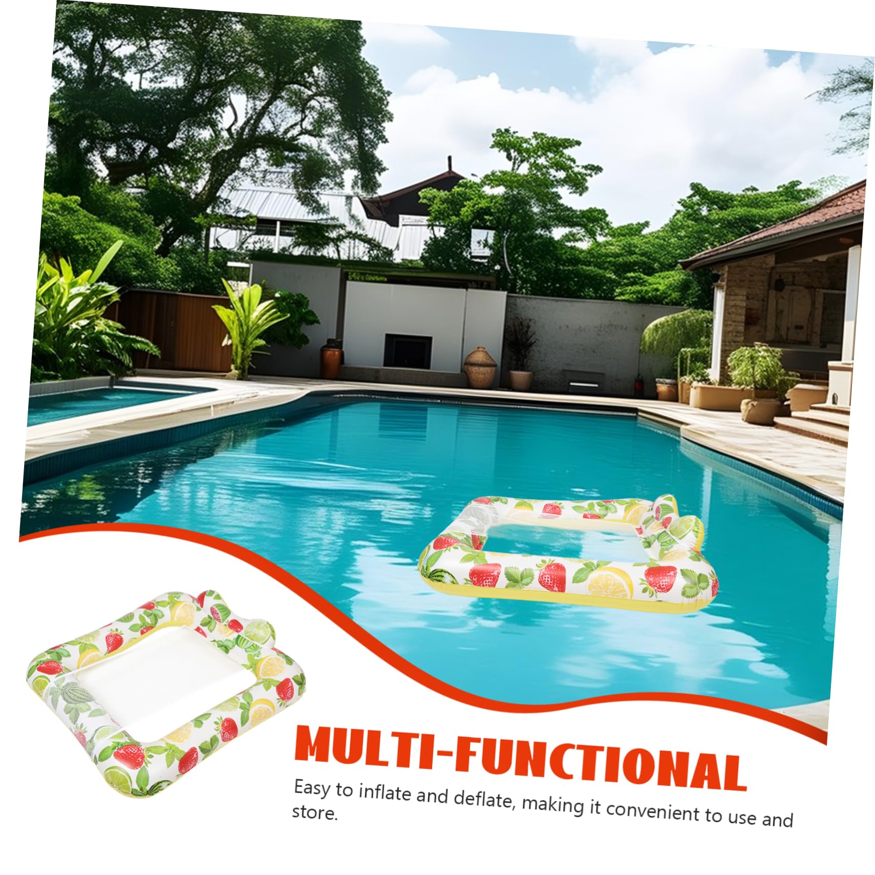 Hamaca Flotante para Piscina Inflable de PVC para Adultos