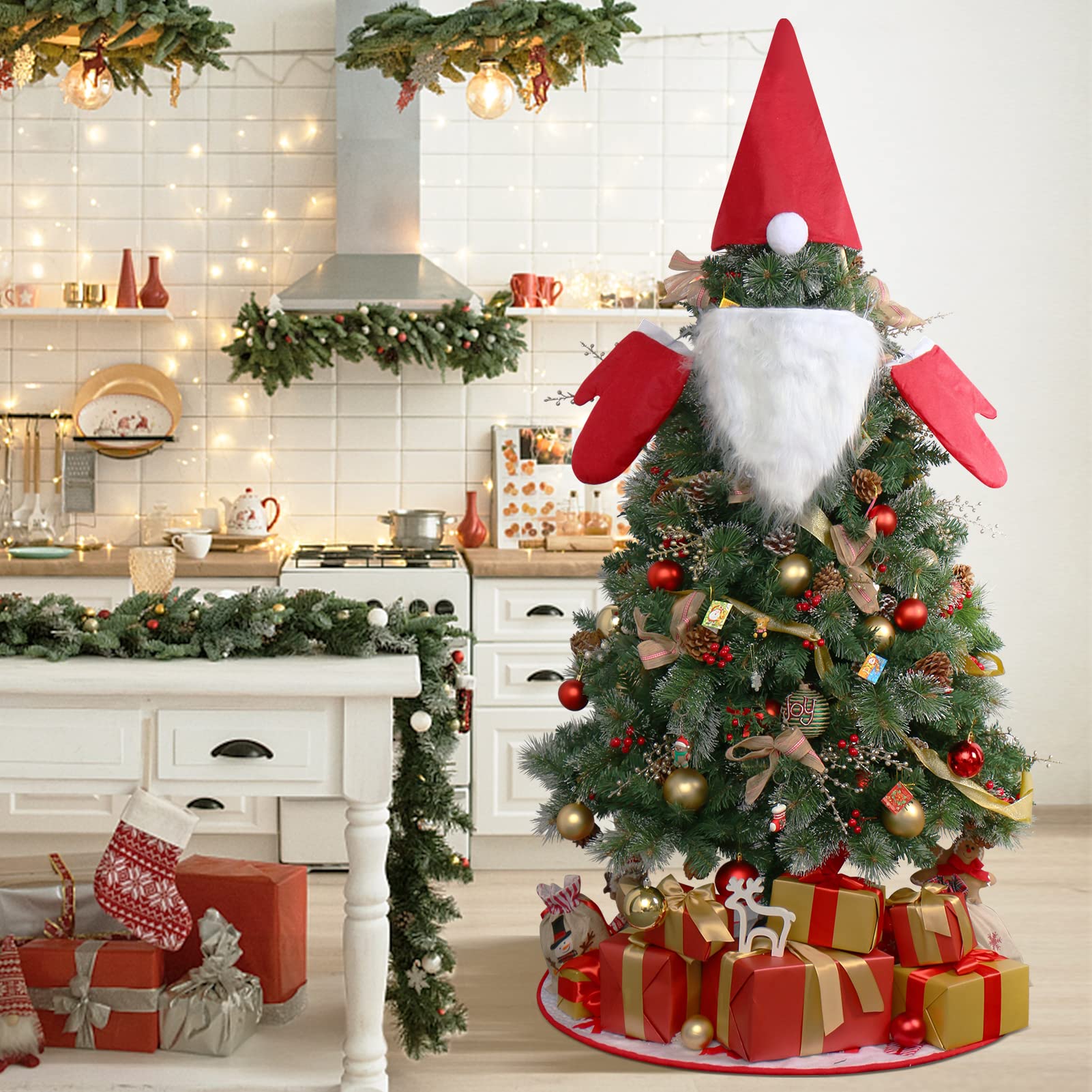 Photo 1 of 11PCS BUNDLE INCLUDES 2PCS DOG SWEATERS(HALLOWEEN), 1 PACK OF CHALK, 1 CHRISTMAS BELL, 2 PACKS OF HALLOWEEN ACCESORIES, 2 CHRISTMASS TREE TOPPERS , 2 GNOME TREE TOPPERS, 1 BOOK - THE PLEASURE OF YOUR COMPANY, AND 1 SET OF FAIRY WINGS