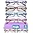 Gaoye 2.25 Reading Glasses for Women, 6 pack Fashion Readers for Women Spring Hinge Eye Glasses, Blue Light Reading Glasses