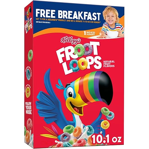 Kelloggs Froot Loops Fruit Flavour - 286g 286 g
