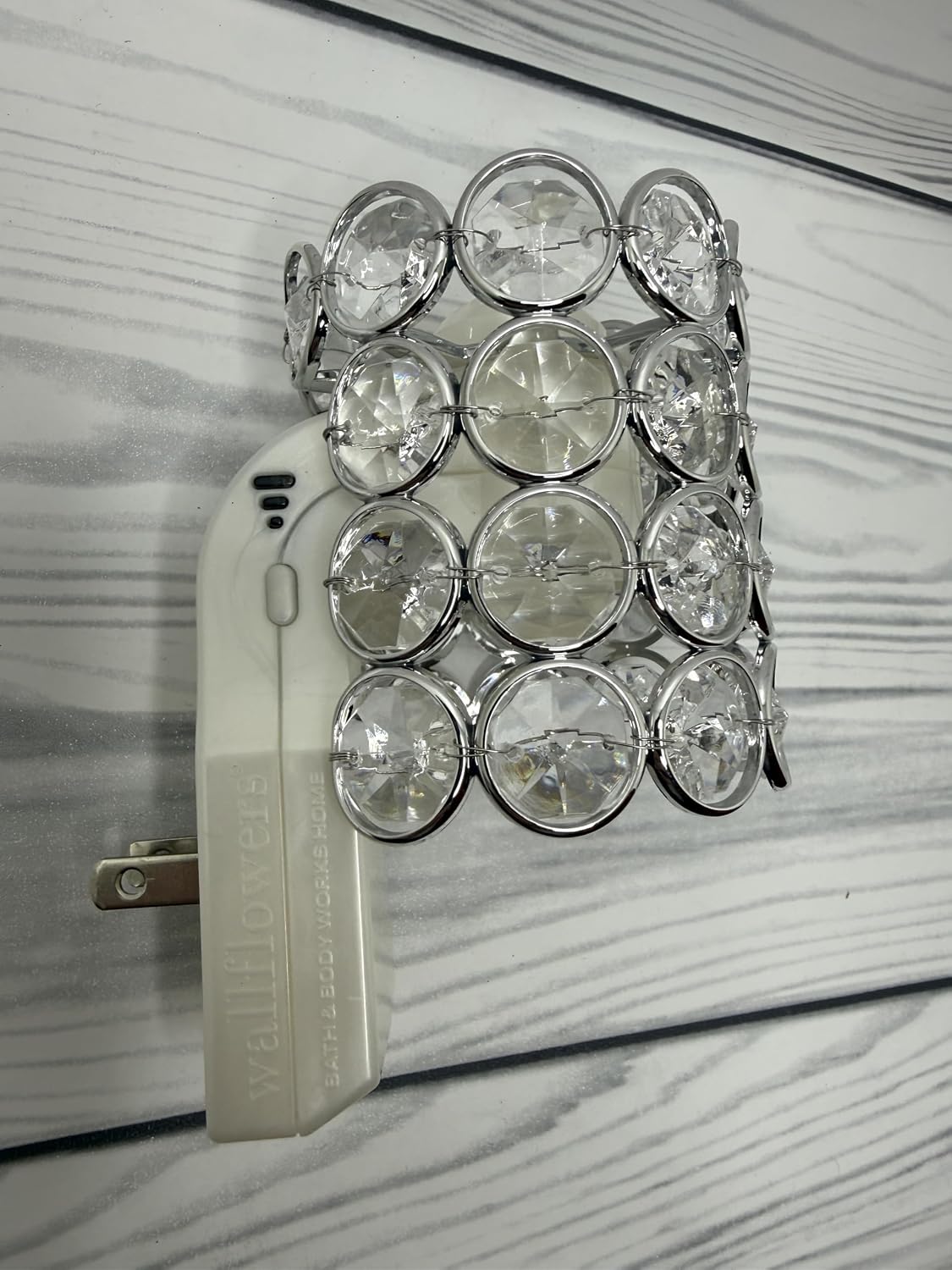 Bath and Body Works Faux Crystal Gem Topper Adjustable Wallflowers Scent Control Fragrance Nightlight Plug