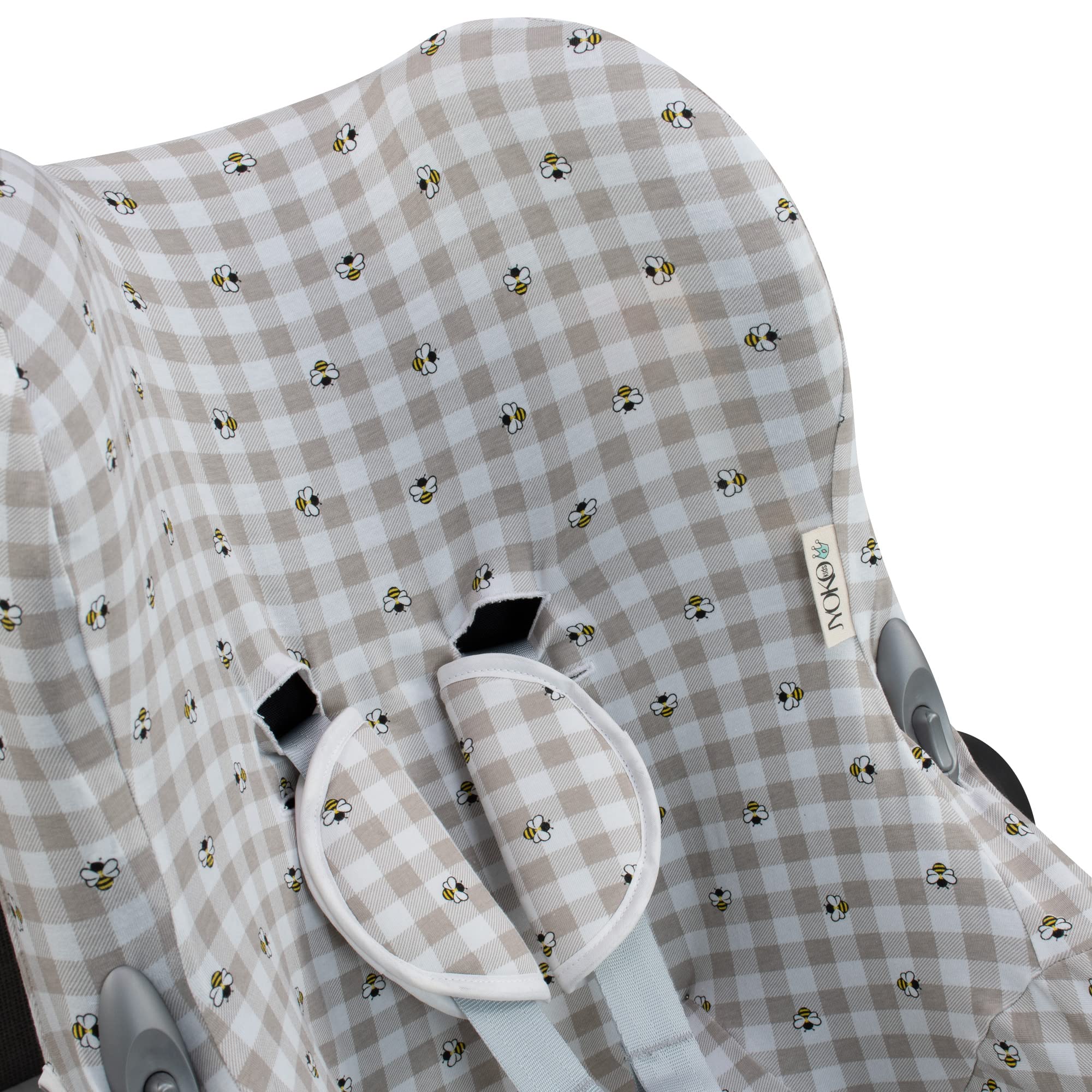 JYOKO Kids Funda de algodón para Silla de Coche Compatible con Maxi Cosi Cabriofix, Portabebe gr 0 (Picnic Vichy)