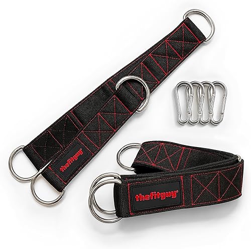 Correas de extensión para cables (par) Accesorios de gimnasio ajustables de alta resistencia para máquinas de cable y polea, barras y mangos 5