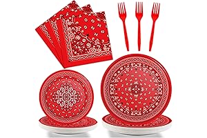 Red Bandana Napkins: Cast a Paisley Spell at Your Western Fiesta