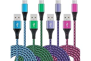 4-Pack 6FT Fast Charger Compatible with LG K92 5G USB C Cable