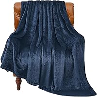 Vista 77 de BEDELITE - Manta de vellón negra para sofá y cama, afelpada, suave y acogedora, 50 x 60 pulgadas, supersuave, cálida y ligera, ideal para viajes