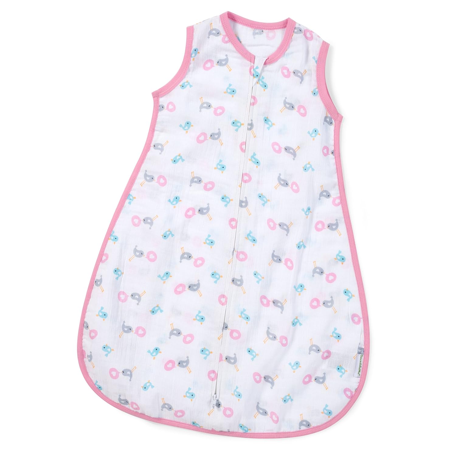 Summer Infant Swaddleme Muslin Sack, Heart Birds Clothing