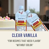 Vista 4 de Extracto de vainilla pura Danncy de México, transparente, 2 botellas de 33 oz cada una, botella de plástico, lote sellado