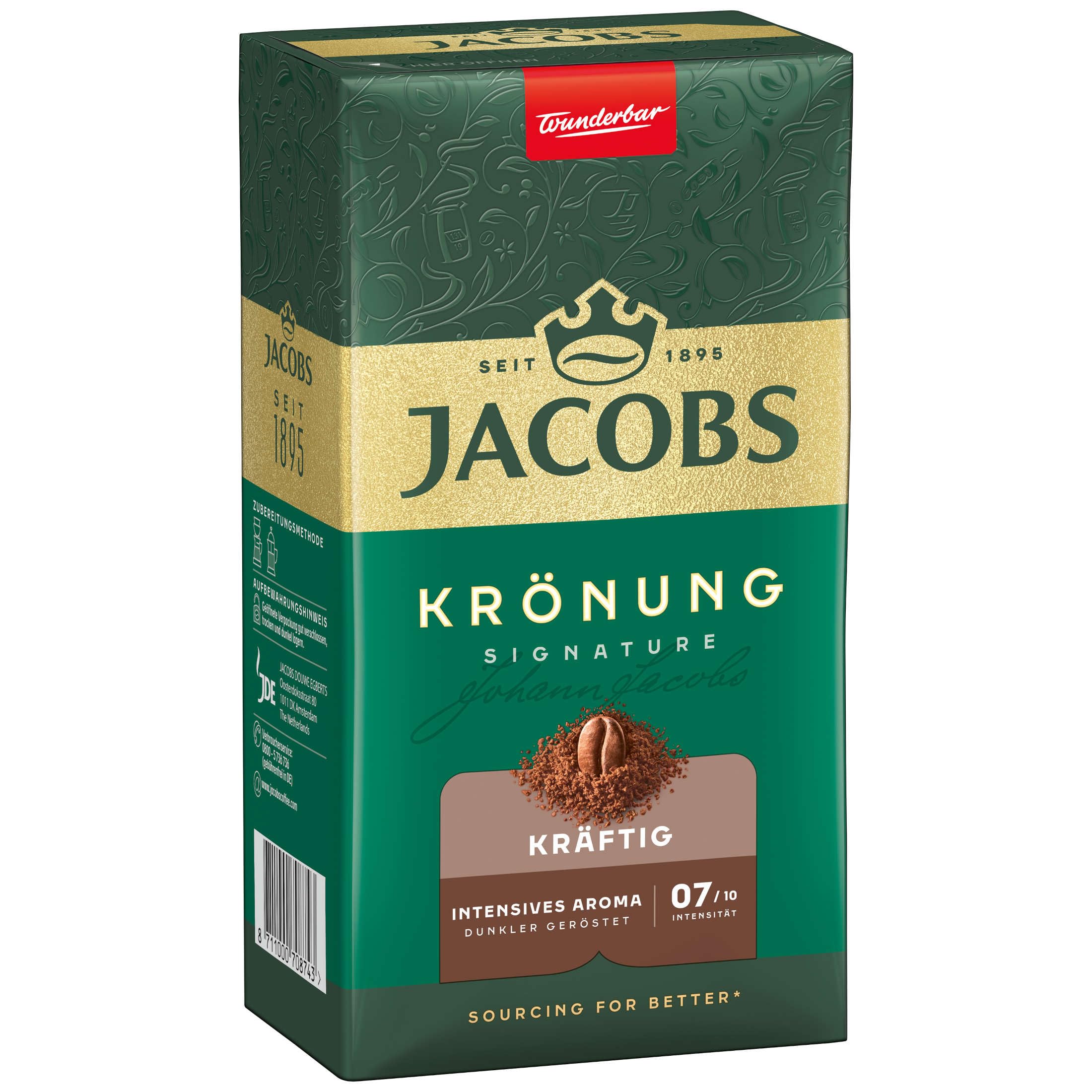 Jacobs Krönung Kräftig, 12er Pack Filterkaffee (12 x 500 g)